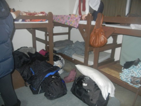 Our bunks - home for the weekend!