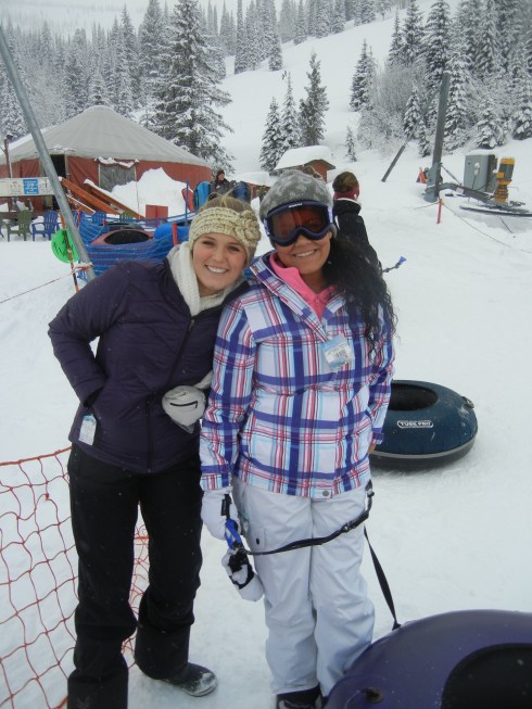 Me and sweet Sydney, love her. Getting ready to go tubing for the first time :)