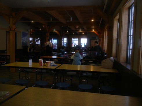 The lodge where we congregated all day.